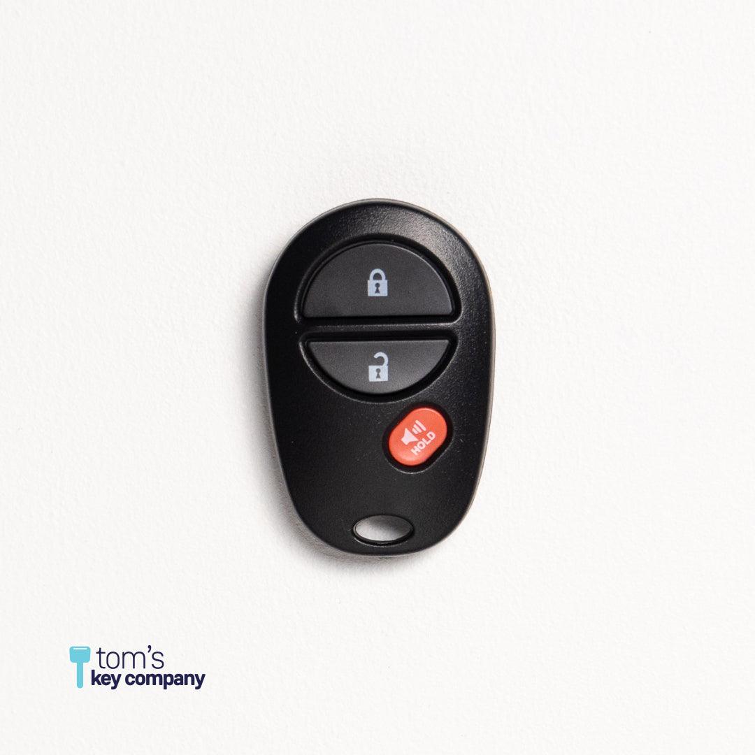 3 Button Keyless Entry Remote Car Key FOB for Select Toyota Vehicles