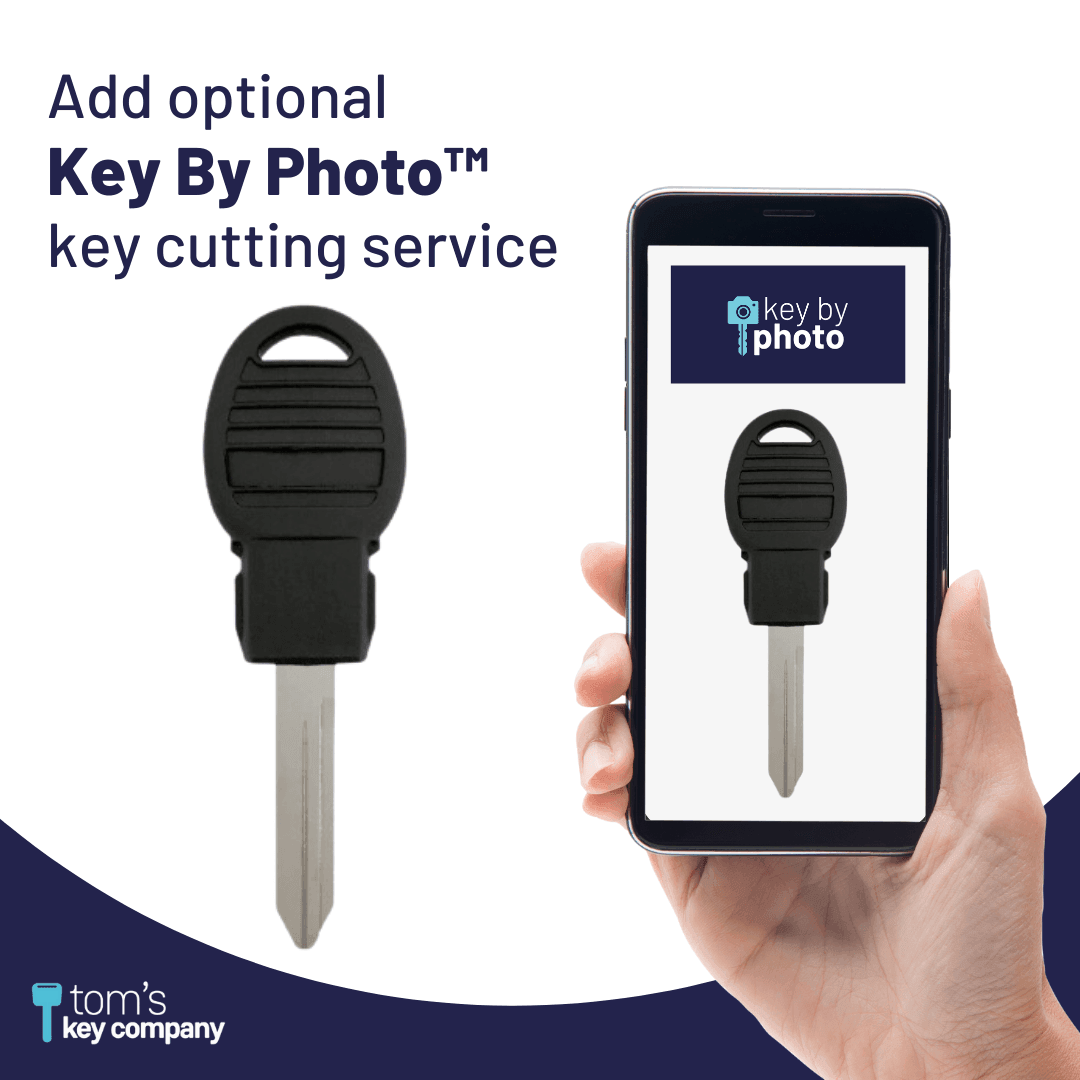 Brand New Uncut Aftermarket Transponder Key for Chrysler, Dodge, Jeep, RAM, & Volkswagen Vehicles (CDJKEY-POD)
