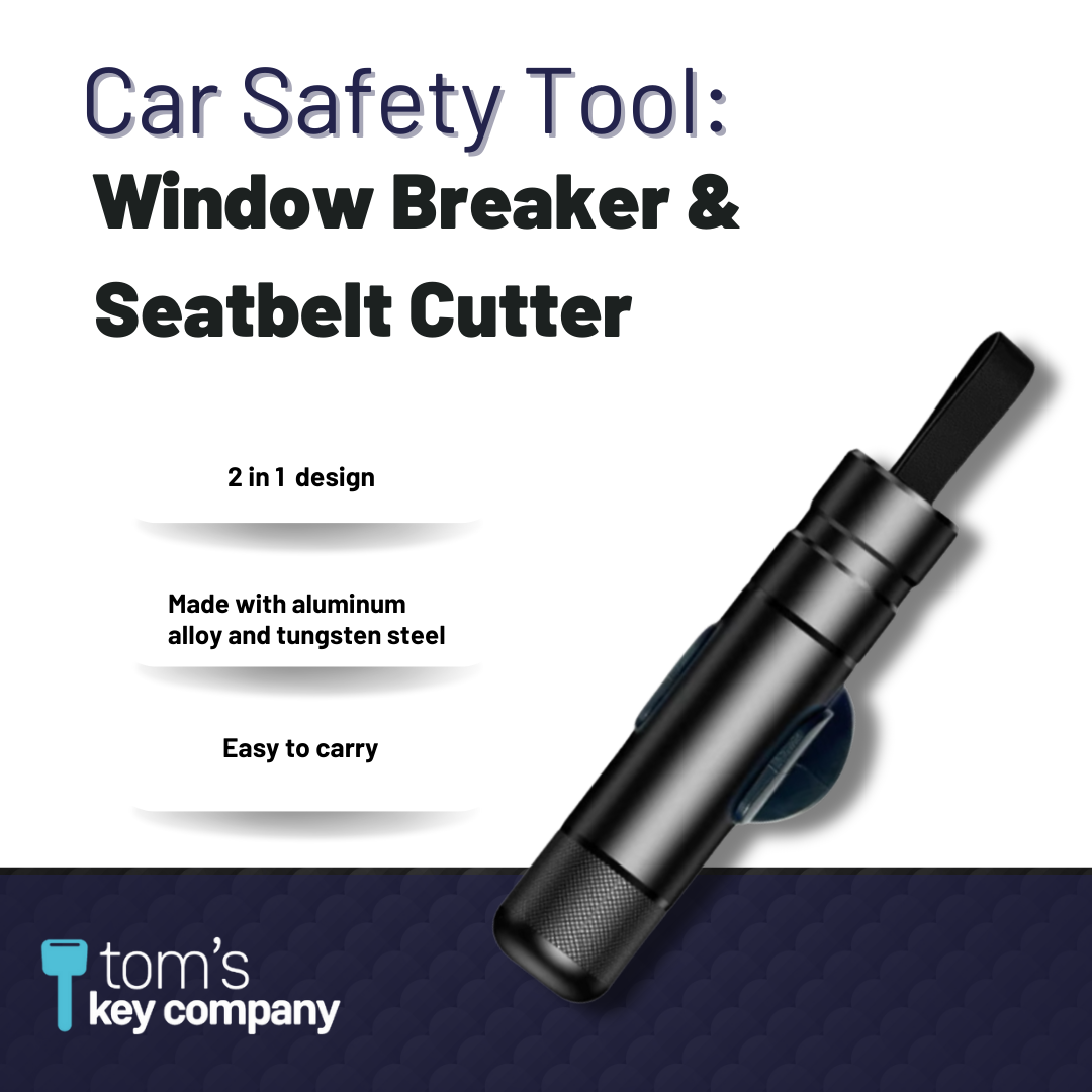 Car Safety Tool: Window Breaker & Seatbelt Cutter