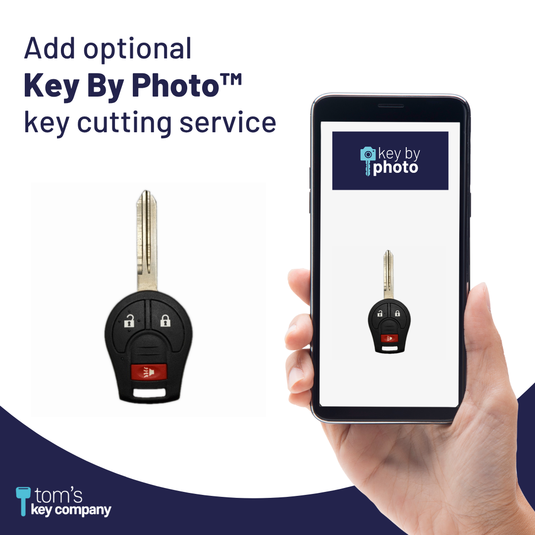 Brand New Aftermarket 3-Button Remote Key with Lock, Unlock, Panic for Select Nissan Vehicles (CWTWB1U751-3B)