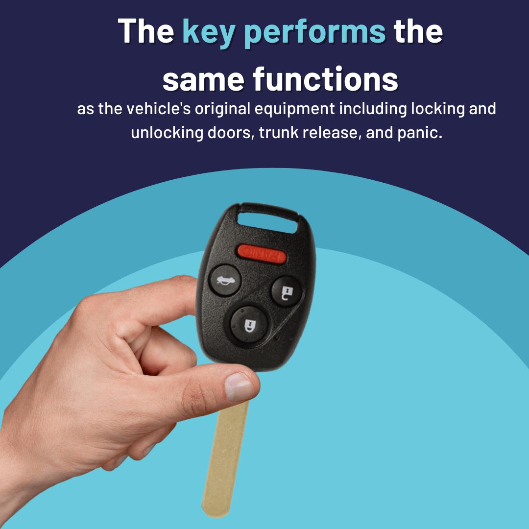Honda Accord 2008-2012 Key and Keyless Entry Remote - 4 Button (KR55WK49308-4B) - Tom's Key Company