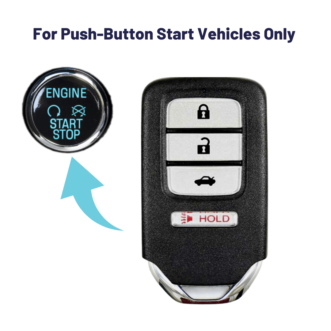 Honda Accord, Civic, & CR-V 4-Button Smart Key with Trunk Release (HONSK-4B-ACJ932HK1210A) - Tom's Key Company