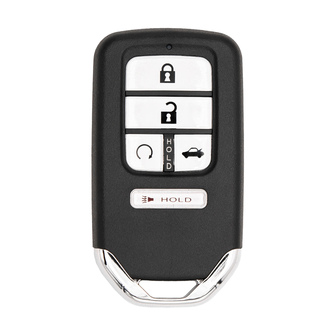 Brand New Aftermarket 5-Button Smart Key Fob with Lock, Unlock, Remote Start Hold, Trunk, Panic for Select Honda Vehicles (HONSK-5B-TRS-CWTW)