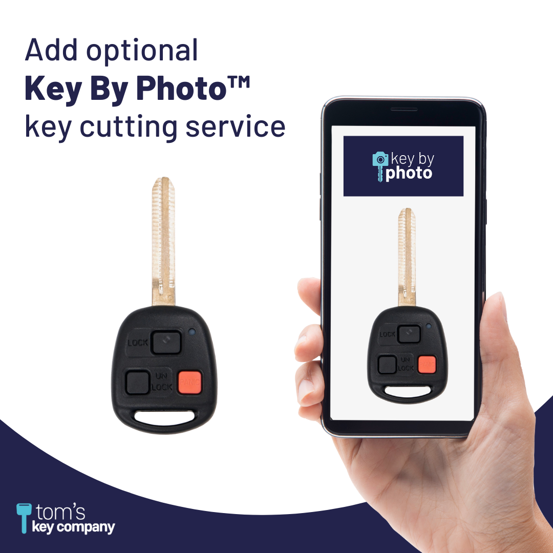 Brand New Uncut Transponder "dot" Chip Key with 3 Button Remote for Select Toyota Vehicles (HYQ12BBT-3B-dot)