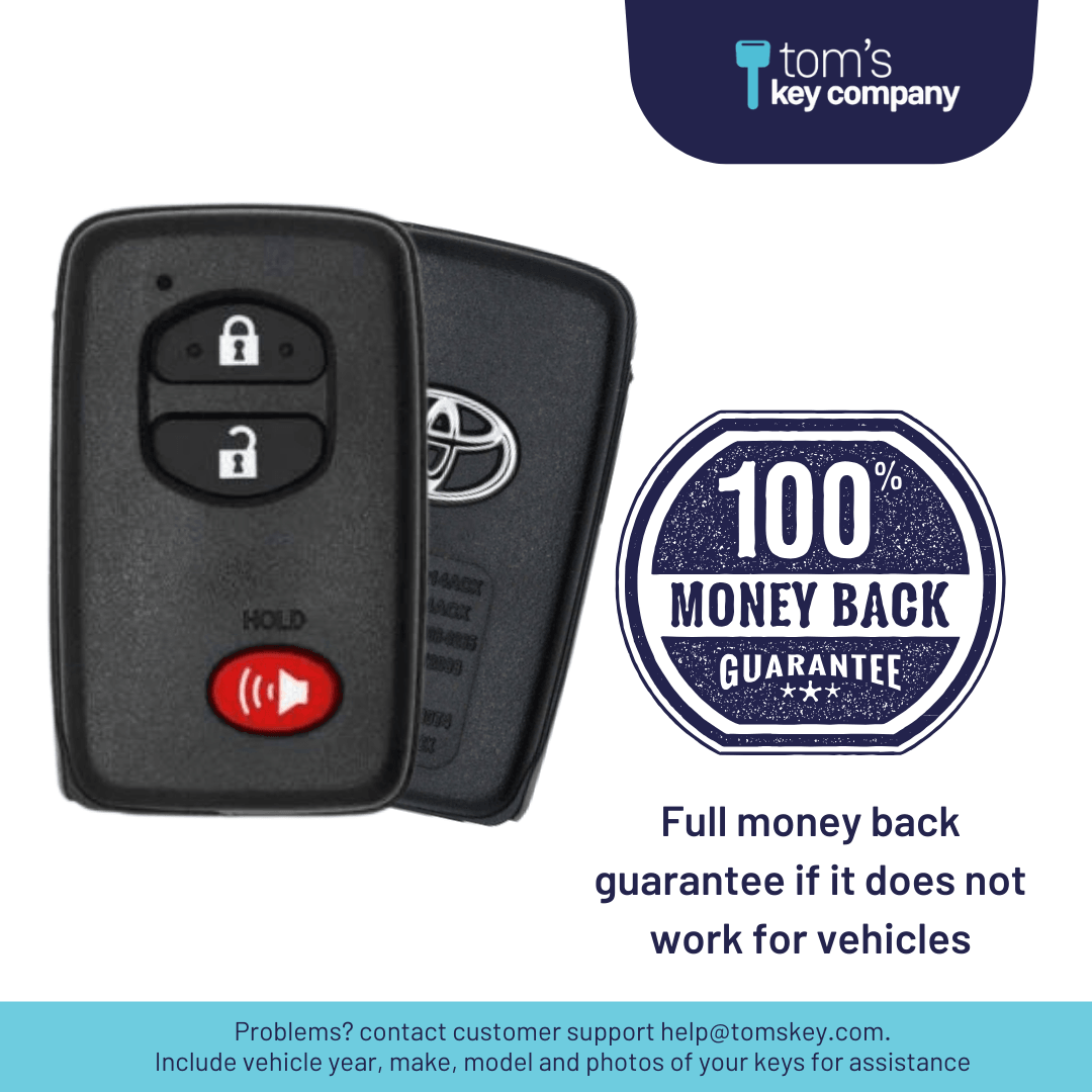 REFURBISHED OEM: 2010-2019 Toyota 4Runner / 3-Button Smart Key FOB (REFURBISHED OEM: HYQ14ACX-3B-FOB-BLACK)