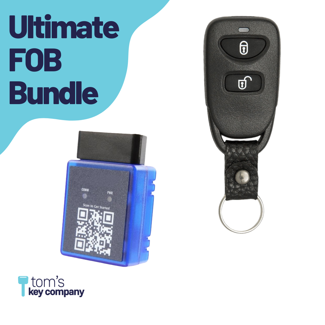 Ultimate Remote FOB Bundle with Programming Tool and Aftermarket 3 Button Remote FOB for Select Hyundai Vehicles (HYUFOB-3B-242-K-UKB)