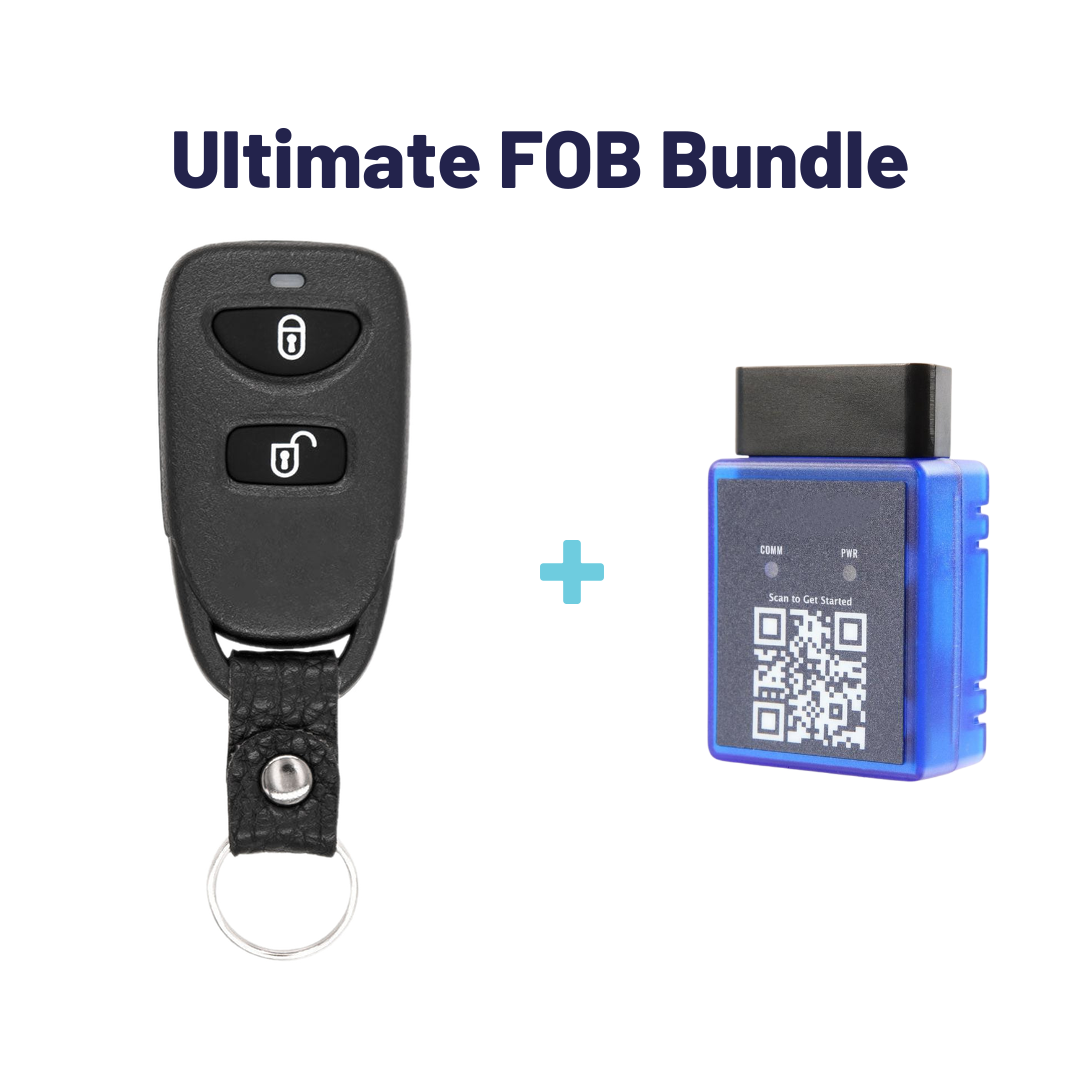 Ultimate Remote FOB Bundle with Programming Tool and Aftermarket 3 Button Remote FOB for Select Hyundai Vehicles (HYUFOB-3B-256-K-UKB)