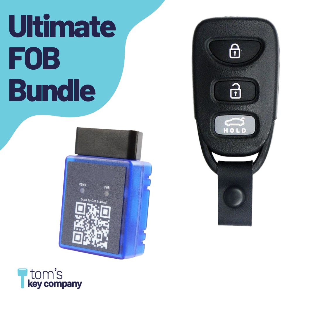 Ultimate Remote FOB Bundle with Programming Tool and Refurbished 4 Button Remote FOB for Select Hyundai Vehicles (HYUFOB-4B-TR-236-RC-K-UKB)