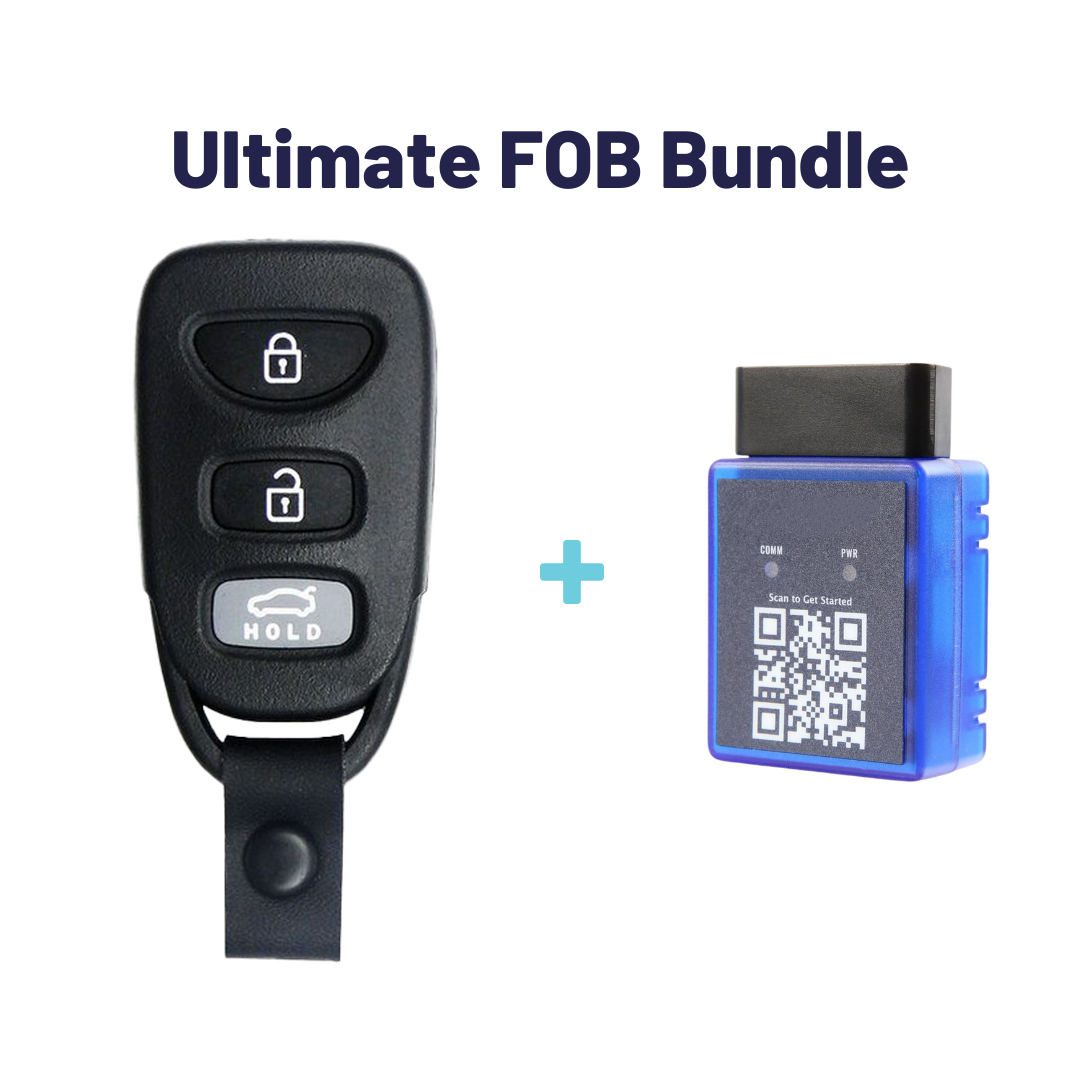 Ultimate Remote FOB Bundle with Programming Tool and Refurbished 4 Button Remote FOB for Select Hyundai Vehicles (HYUFOB-4B-TR-236-RC-K-UKB)