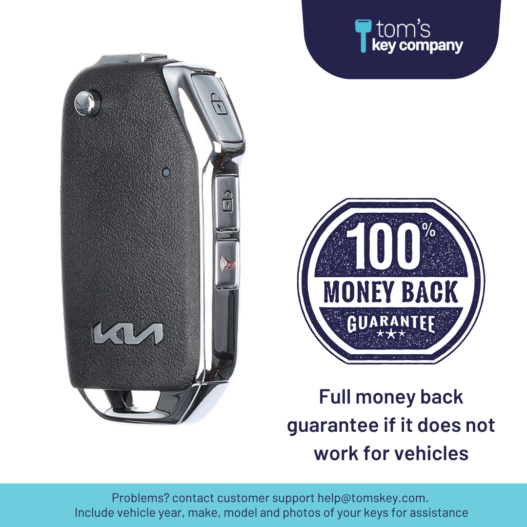 Ultimate Remote Key Bundle with Programming Tool, Refurbished 3-Button Remote Key and Key By Photo for Select Kia Vehicles (KIAFLP-3B-237-REF-K-UKB)