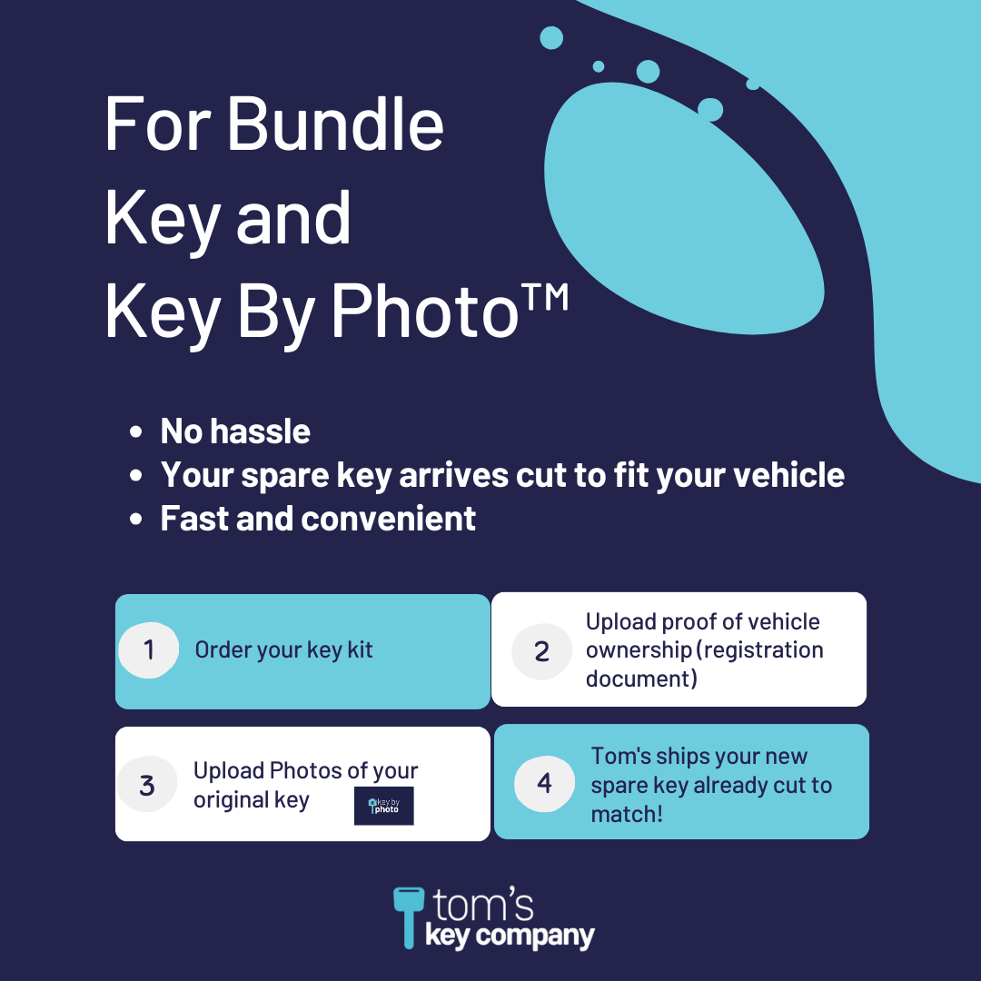 Ultimate Key Bundle with Brand New Aftermarket Key and Key By Photo for Select Hyundai and Kia Vehicles (KIAKEY-KK10-UKB)