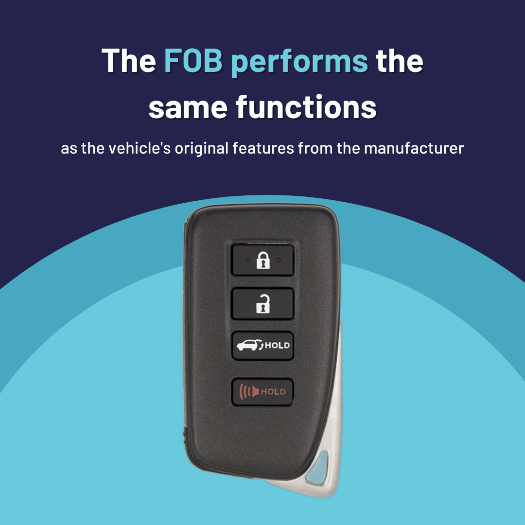 Ultimate Smart Key Bundle with Programming Tool, Aftermarket 4-Button Smart Key Fob and Key By Photo for Select Lexus Vehicles (LEXSK-4B-TR-43-K-UKB)