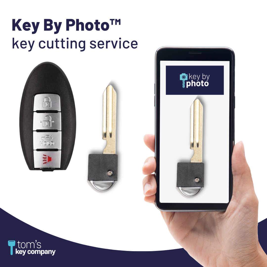 Ultimate Key Bundle DIY Car Key Replacement Kit with SimpleKey™ Programmer & Key By Photo™ Service | Select Nissan and INFINITI Vehicle with 4 Button Smart Key with Trunk Release Feature (NISK-E4TZ0SK-KBP-UKB)