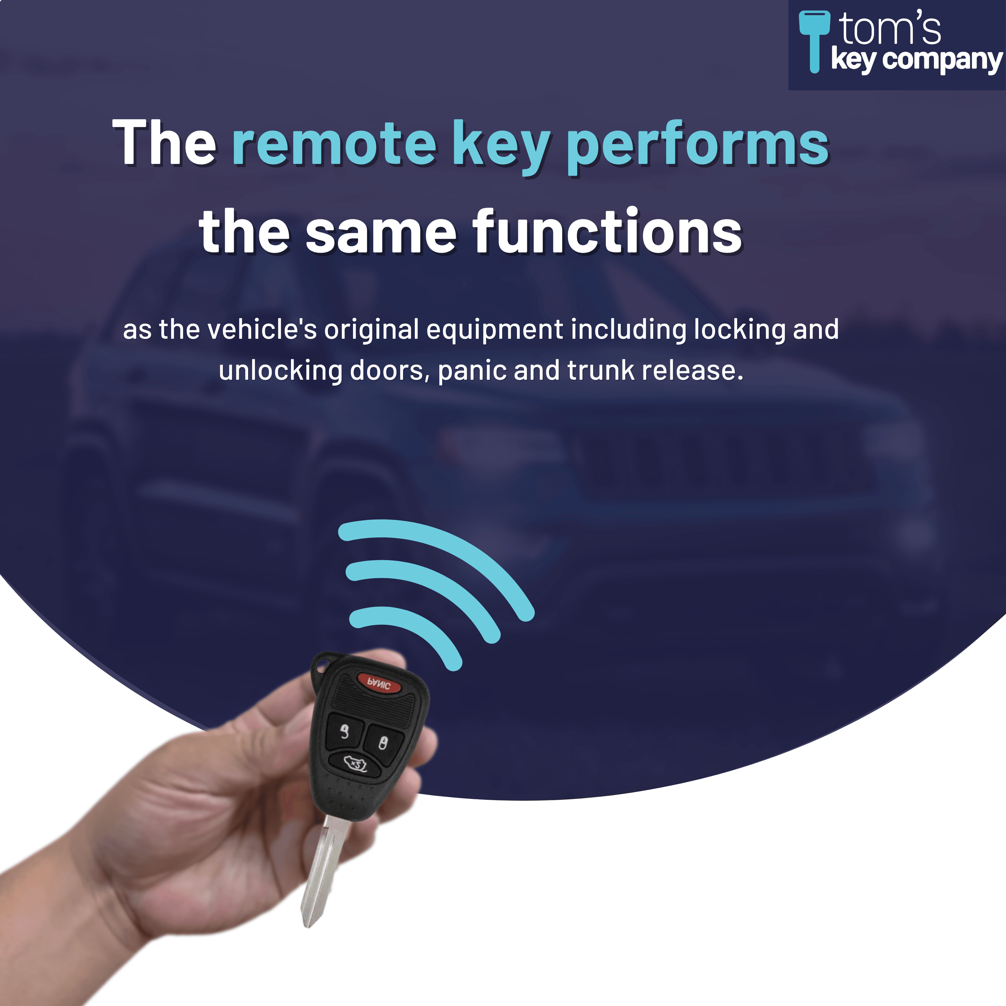 Chrysler, Dodge, and Jeep Simple Key Programmer for Key with 4 Buttons Including Trunk (CDRH-E4HZ0SK-KIT) - Tom's Key Company