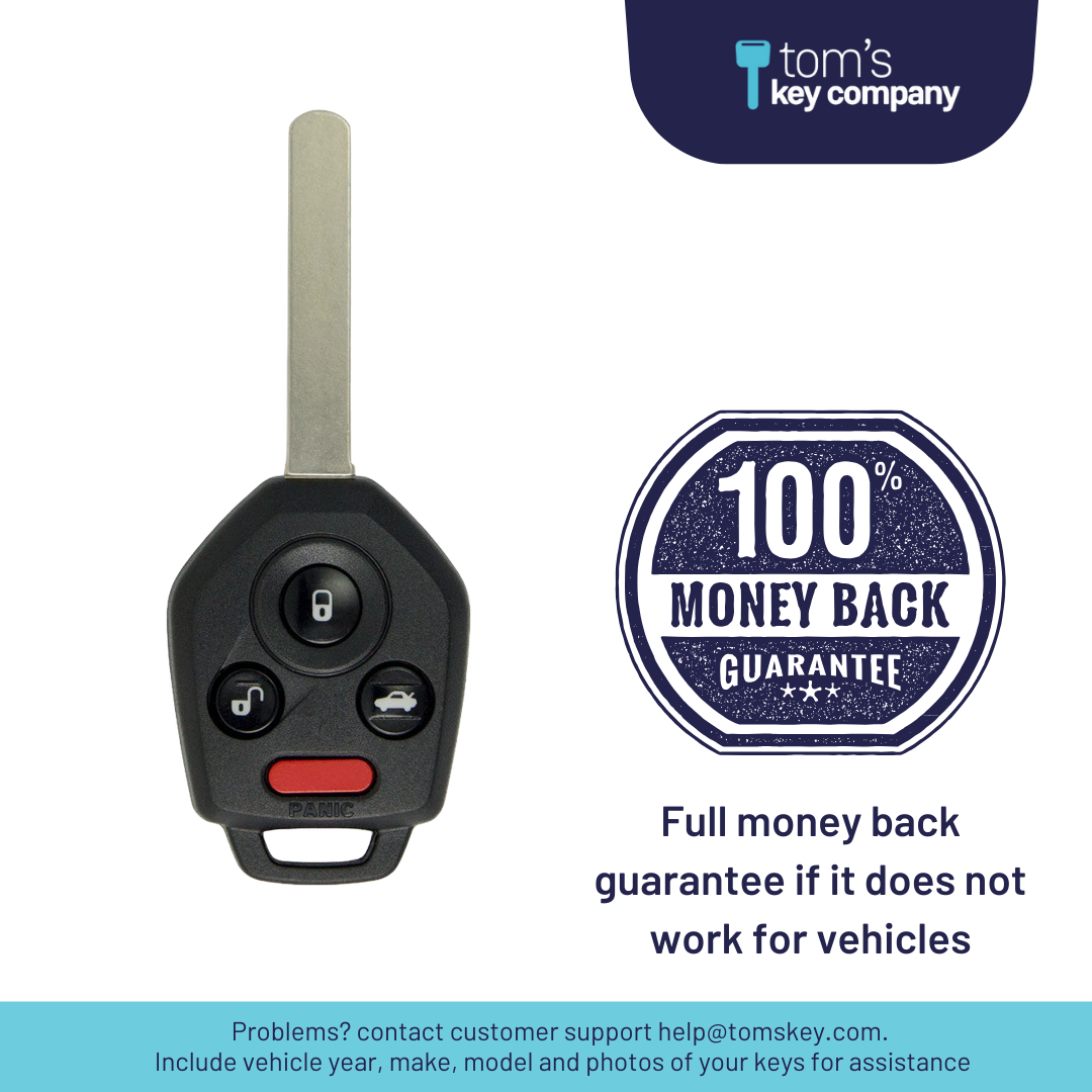 Ultimate Remote Key Bundle with Programming Tool, Aftermarket 4-Button Remote Key and Key By Photo for Select Subaru Vehicles (SUBCK-4B-933-K-UKB)