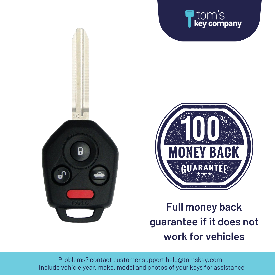 Ultimate Remote Key Bundle with Programming Tool, Refurbished 4-Button Remote Key and Key By Photo for Select Subaru Vehicles (SUBCK-4B-TR-946-RC-K-UKB)